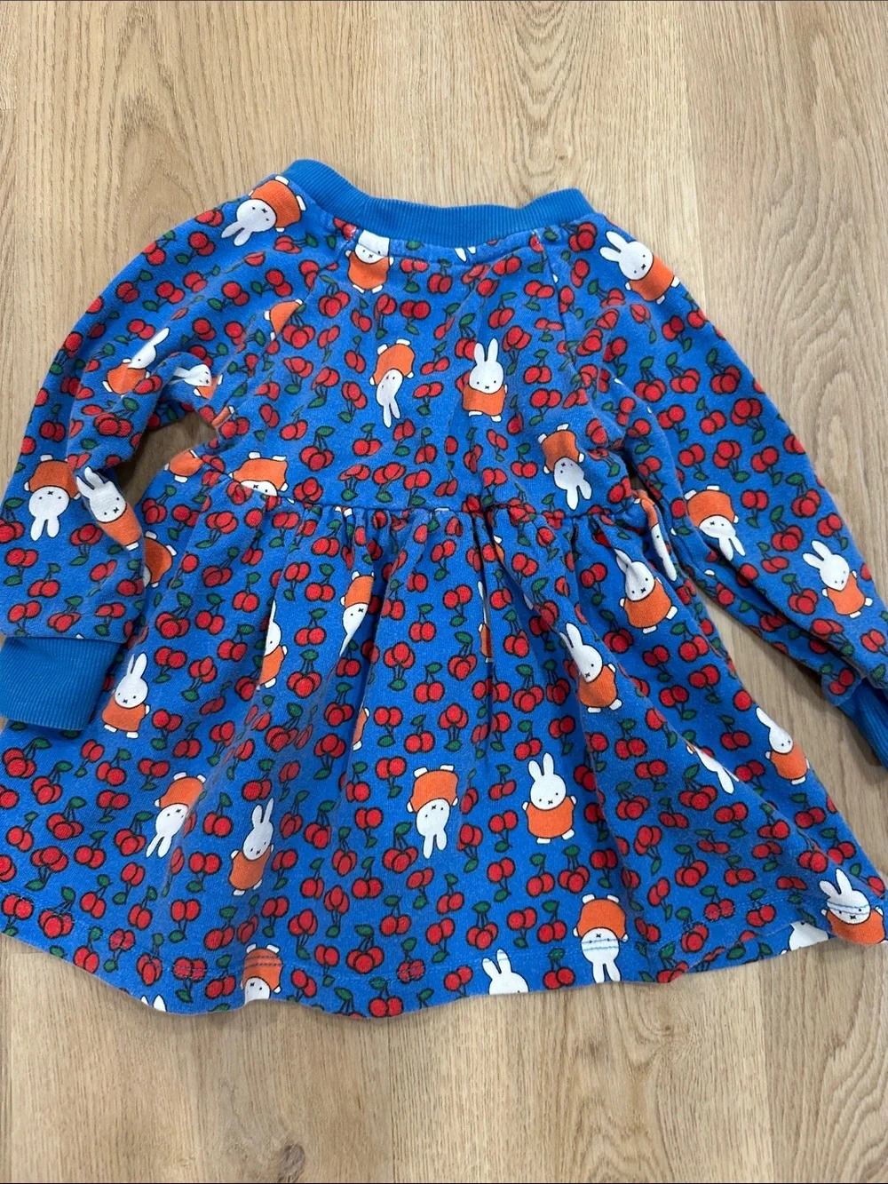 Hanna Andersson miffy Blue Cherry  Toddler Dress size 2 - Picture 4 of 4